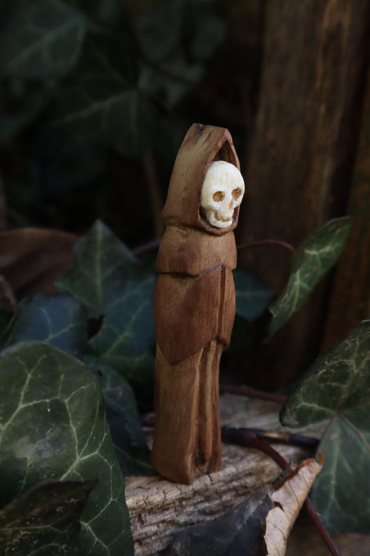 Reserved for Tommy - Black Walnut and Goat Skull Chaos Monk