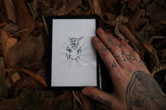 Luminous - Framed Original Drawing