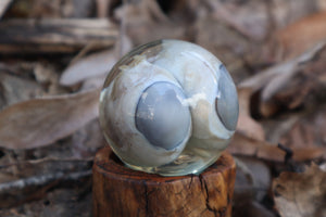 Wolf Eyeball Crystal Ball with Base