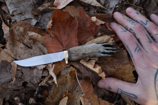 Reserved for Isabel - Raccoon Paw Knife
