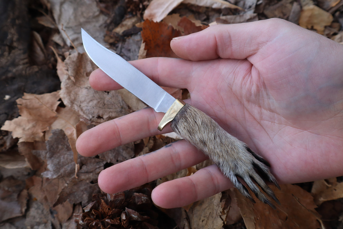 Reserved for Isabel - Raccoon Paw Knife