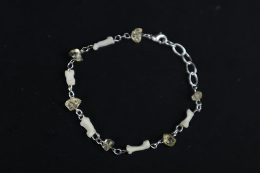 Cat Phalange and Citrine Bracelet