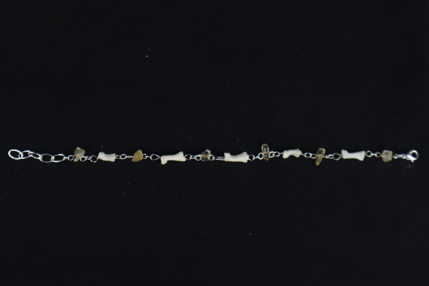 Cat Phalange and Citrine Bracelet