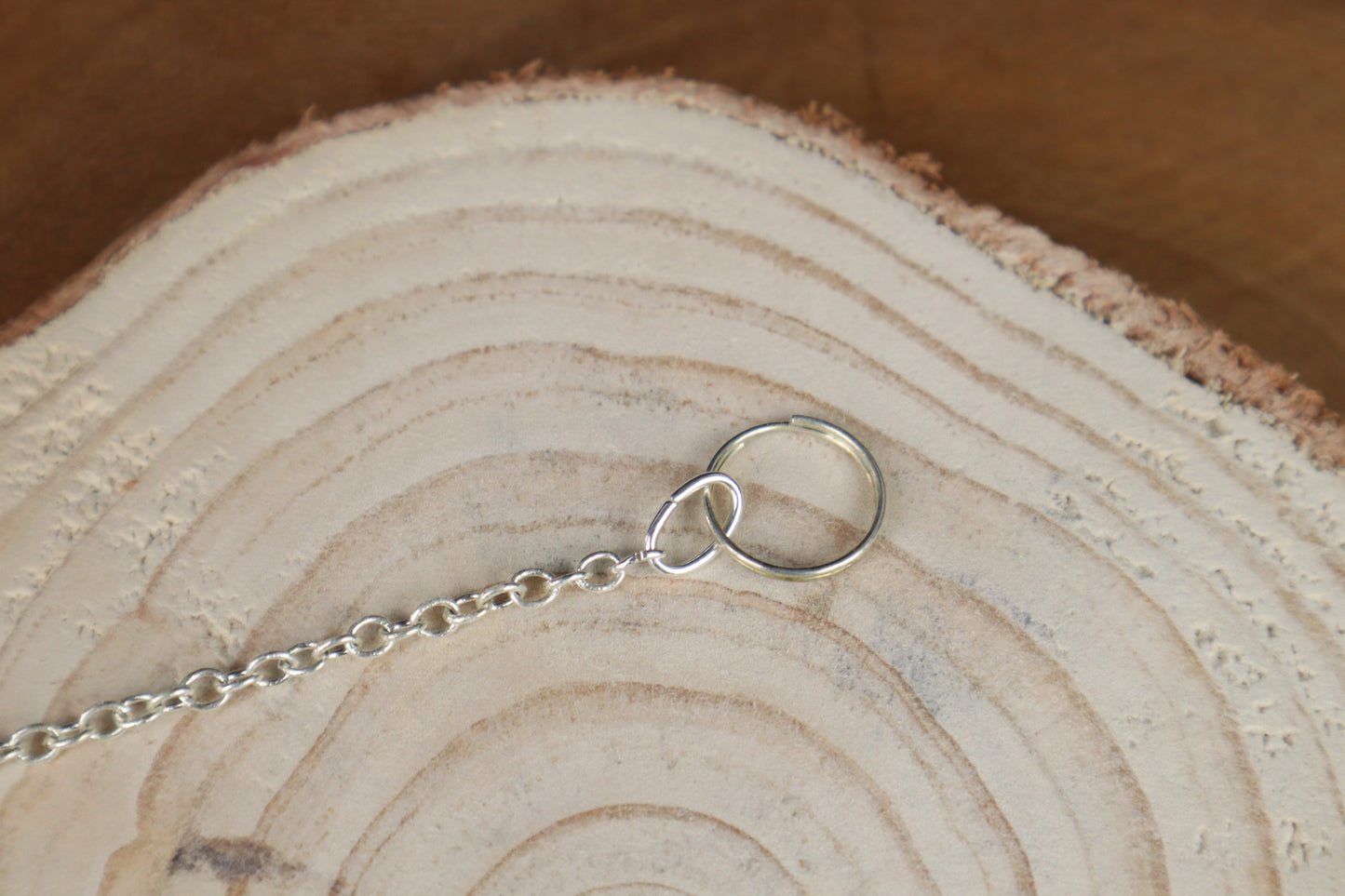 Lucky Kitten Paw Articulation Keychain - Naturally Stained