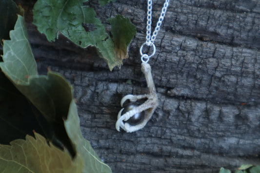 Clutched Pearl Necklace