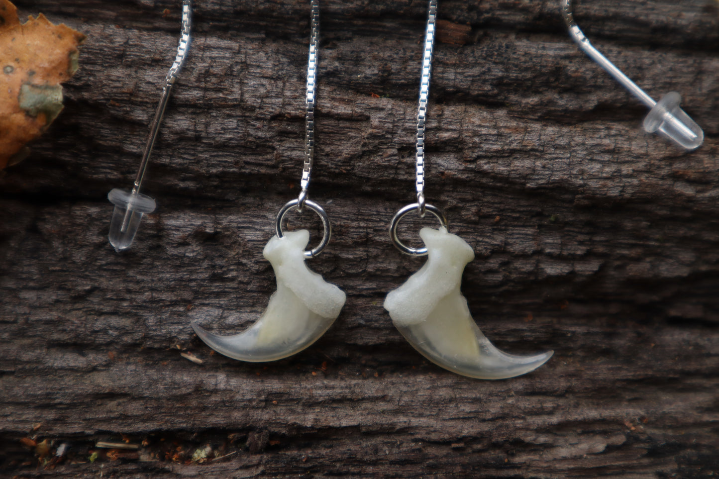 Bobcat Claw Earrings - .925 Silver