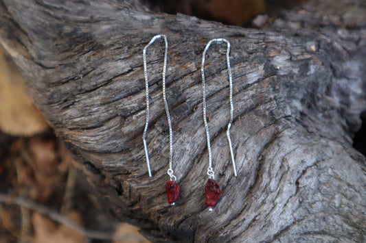 Parakeet Heart Earrings - .925 Silver