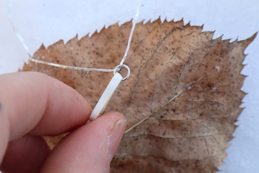 Red Fox Tibia Slice Necklace
