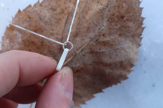 Red Fox Tibia Slice Necklace