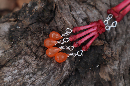 Naturally Stained Kitten Arm Fluid Articulation with Carnelian "Claws"