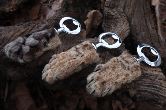 Reserved for Amber Michelle - Bobcat Paw Bottle Opener