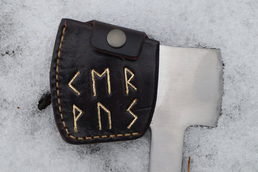 Whitetail Deer Hoof Hatchet with Leather Sheath