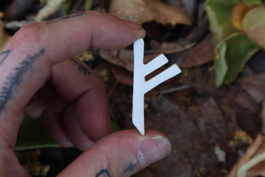 Fehu Wolf Bone Talisman