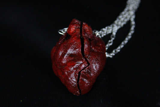 BFF Bobcat Heart Necklaces