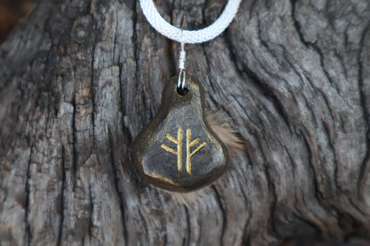 Pine Marten Eyeball Talisman