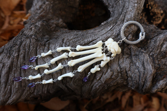 Fluid Bobcat Paw Articulation with Amethyst “Claws”