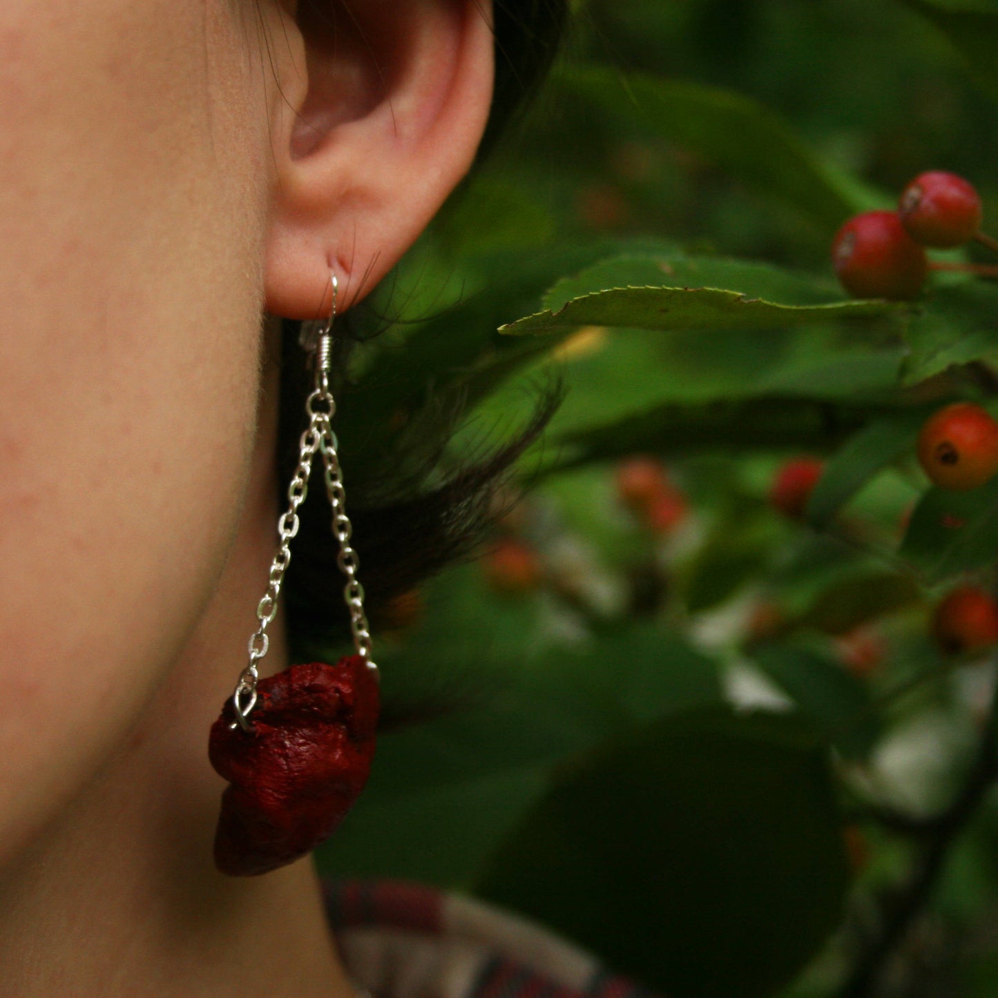 Chicken Heart Earring