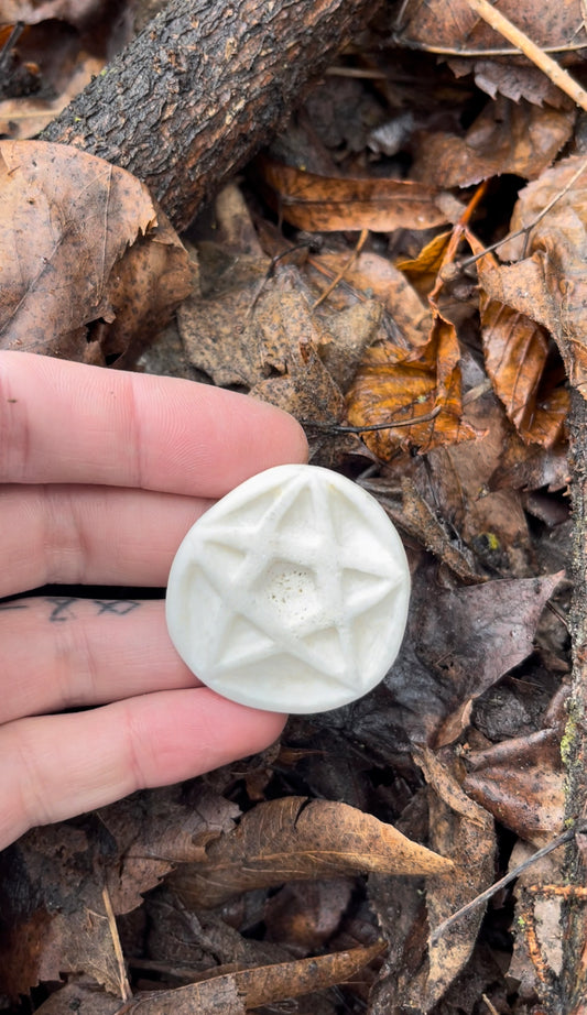 Reserved for Lindsey - Elk Bone Pentacle