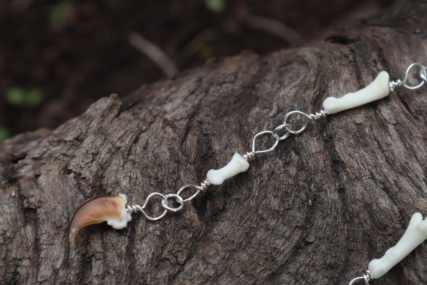 Fluid Raccoon Toe Earrings