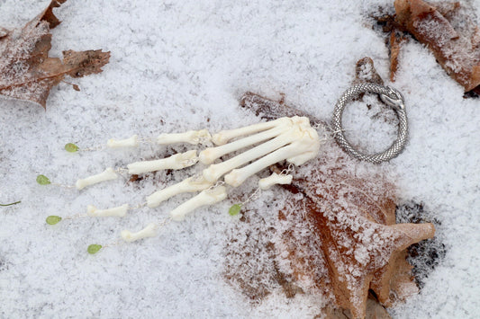 Fluid Bobcat Paw Articulation with Peridot “Claws”