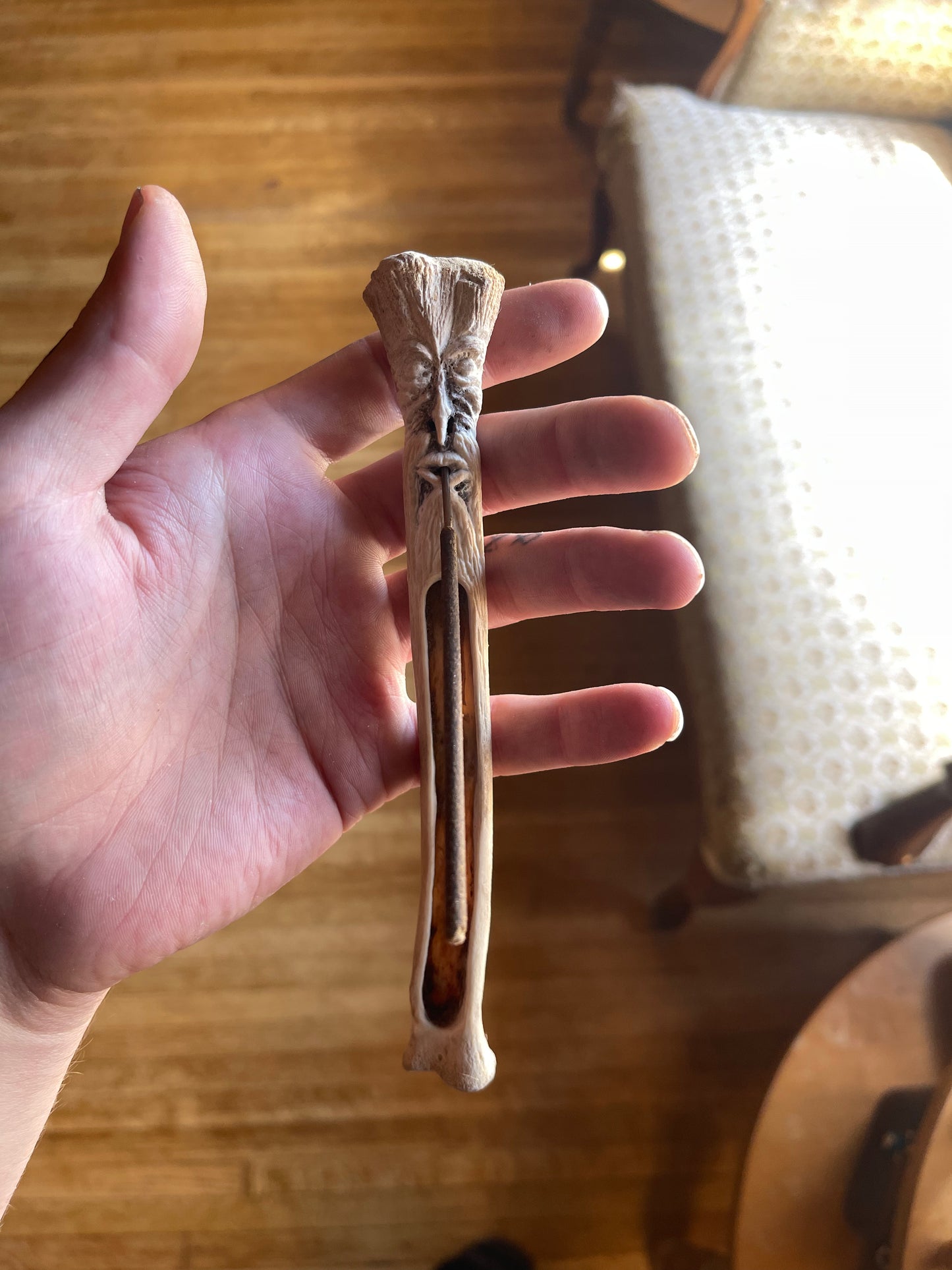 Reserved for Jessie - German Shepherd Bone Forest Spirit Incense Burner