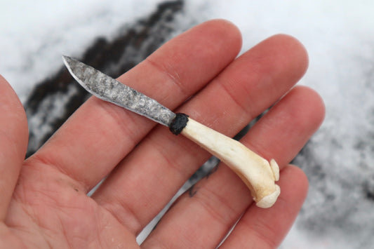 Reserved for Antoinette - Kitten Tibia Knife