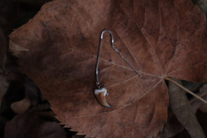 Raccoon Claw Earring Single - .925 Silver