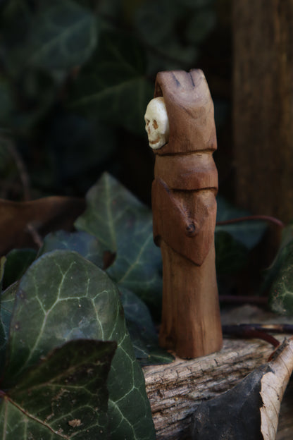 Reserved for Tommy - Black Walnut and Goat Skull Chaos Monk