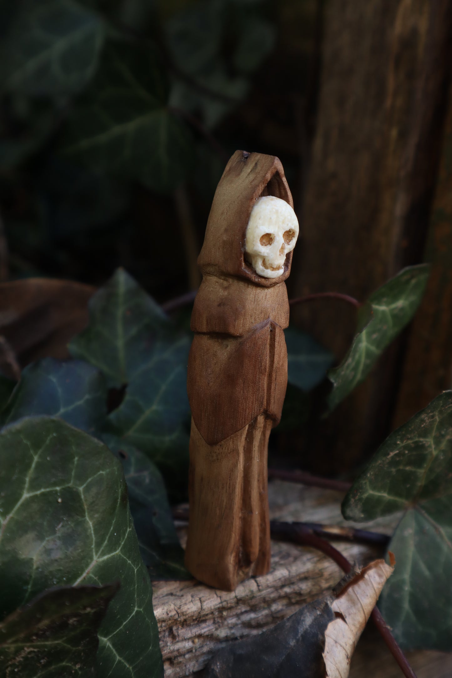 Reserved for Tommy - Black Walnut and Goat Skull Chaos Monk