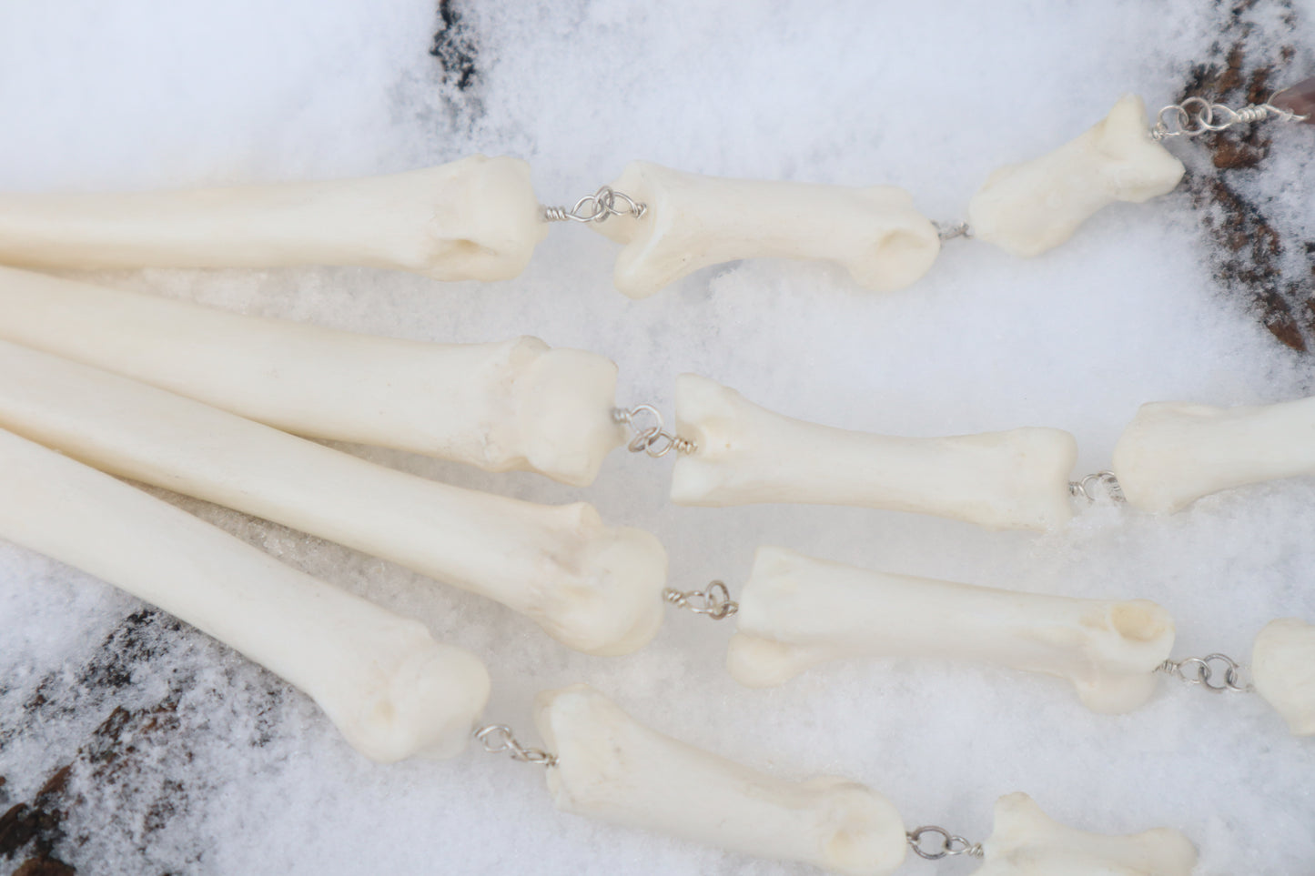 Fluid Wolf Paw Articulation with Chocolate Moonstone "Claws"