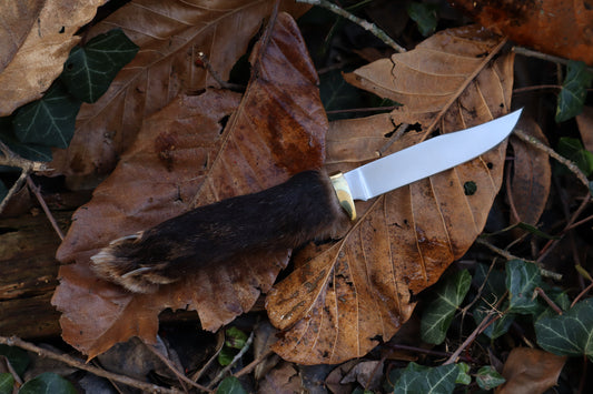 Reserved for Danielle - Red Fox Paw Knife