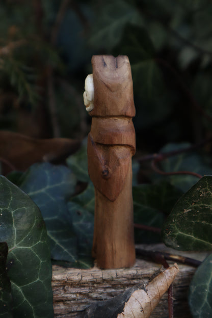 Reserved for Tommy - Black Walnut and Goat Skull Chaos Monk
