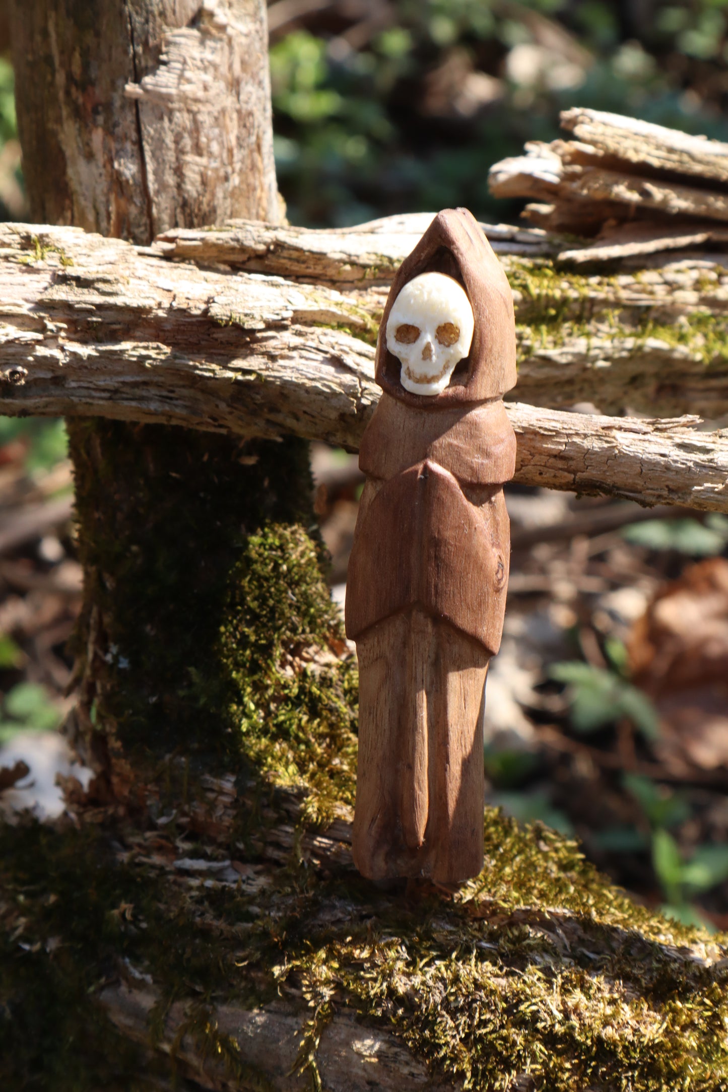 Reserved for Tommy - Black Walnut and Goat Skull Chaos Monk