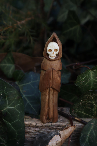 Reserved for Tommy - Black Walnut and Goat Skull Chaos Monk