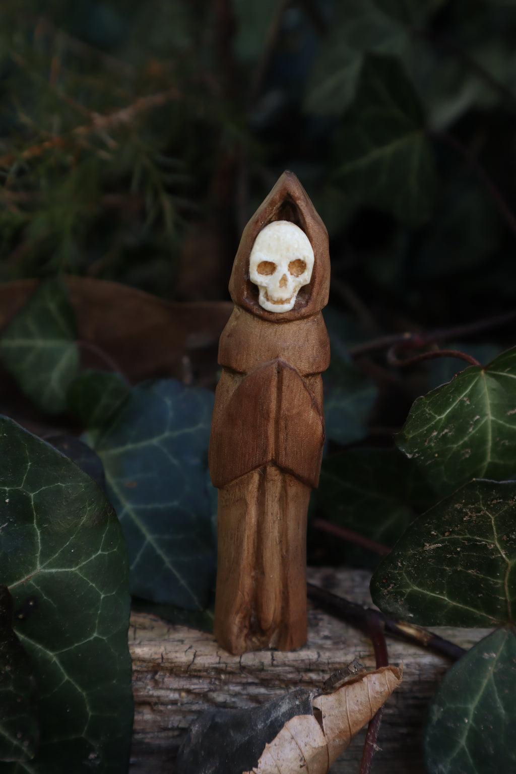 Reserved for Tommy - Black Walnut and Goat Skull Chaos Monk