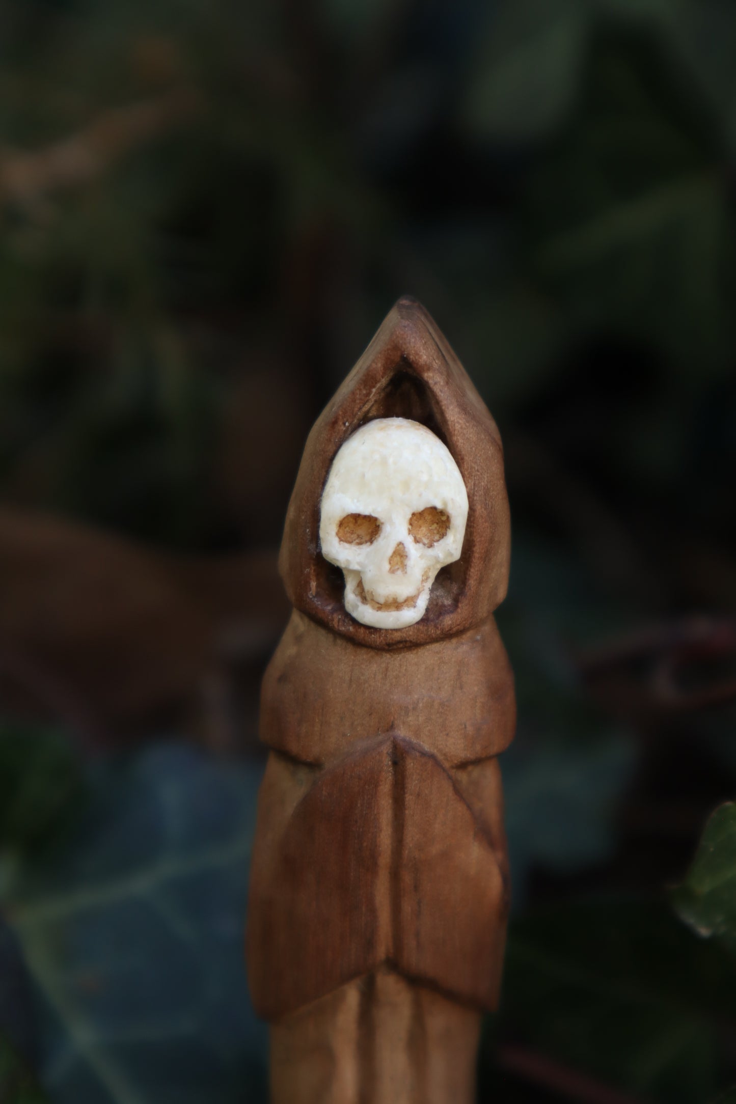 Reserved for Tommy - Black Walnut and Goat Skull Chaos Monk