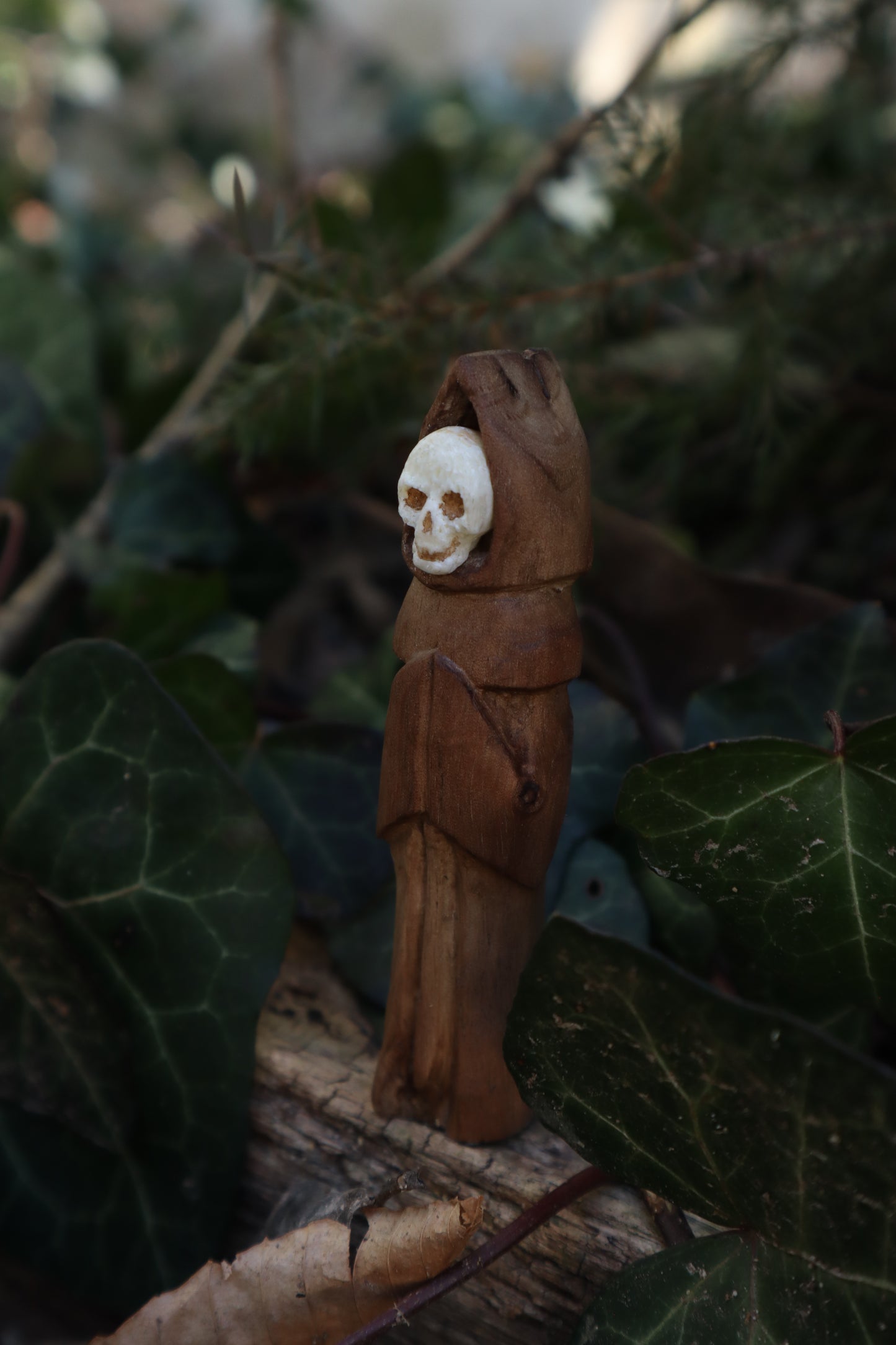 Reserved for Tommy - Black Walnut and Goat Skull Chaos Monk