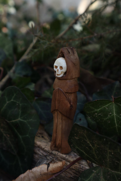 Reserved for Tommy - Black Walnut and Goat Skull Chaos Monk
