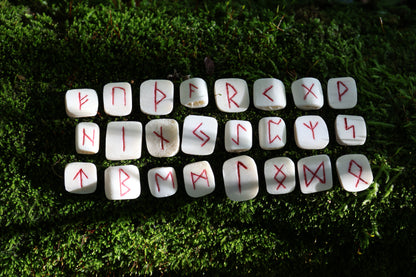 Deer Rib Elder Futhark Rune Set