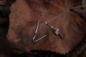 Raccoon Claw Earring Single - .925 Silver