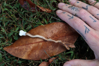 Black Walnut and Kitten Femur Offering Spoon