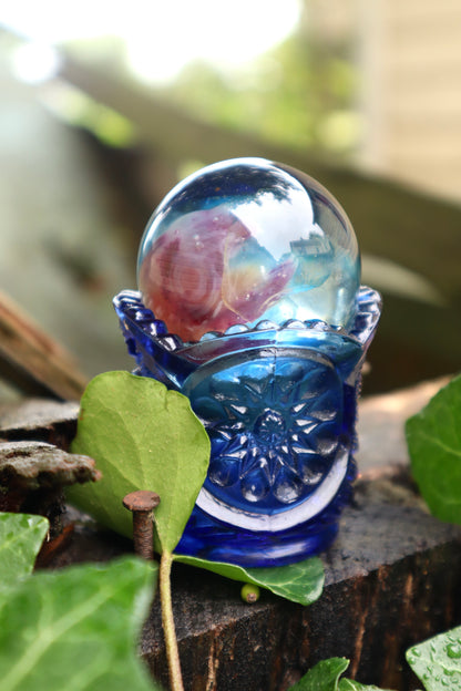 Reserved for Madison - Diaphonized Rabbit Skull Crystal Ball