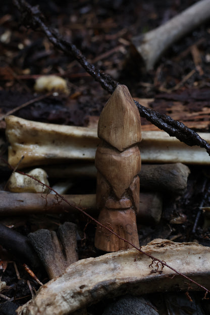Reserved for Lady Hephaestus - Black Walnut and Goat Skull Chaos Monk
