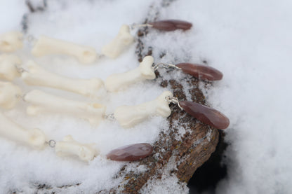 Fluid Wolf Paw Articulation with Chocolate Moonstone "Claws"