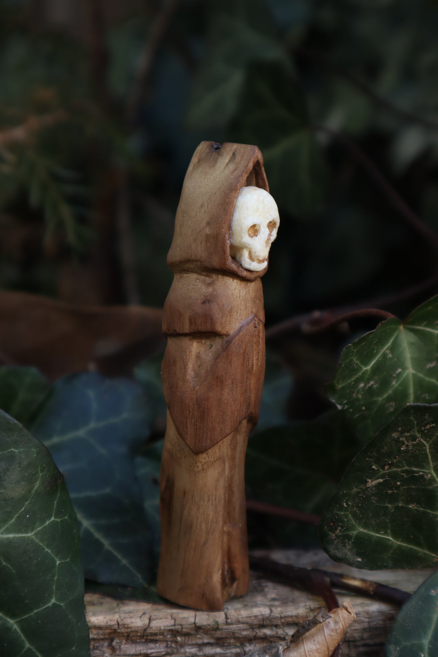 Reserved for Tommy - Black Walnut and Goat Skull Chaos Monk
