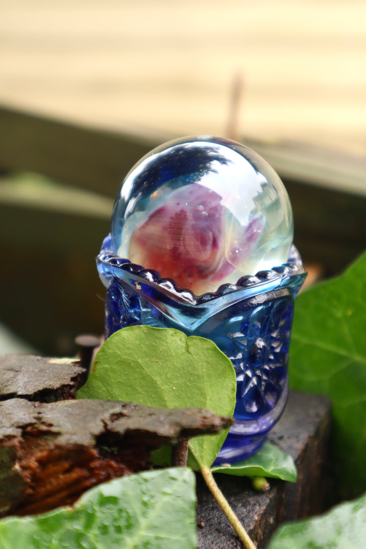 Reserved for Madison - Diaphonized Rabbit Skull Crystal Ball