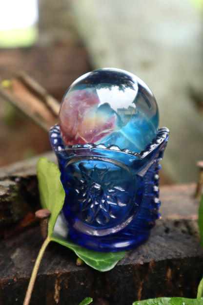 Reserved for Madison - Diaphonized Rabbit Skull Crystal Ball