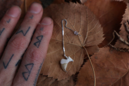 Bobcat Claw Earring Single - .925 Silver
