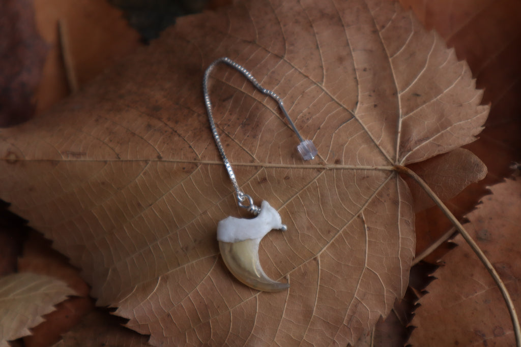 Bobcat Claw Earring Single - .925 Silver