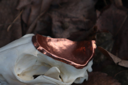 Copper Red Fox Skull Offering Bowl